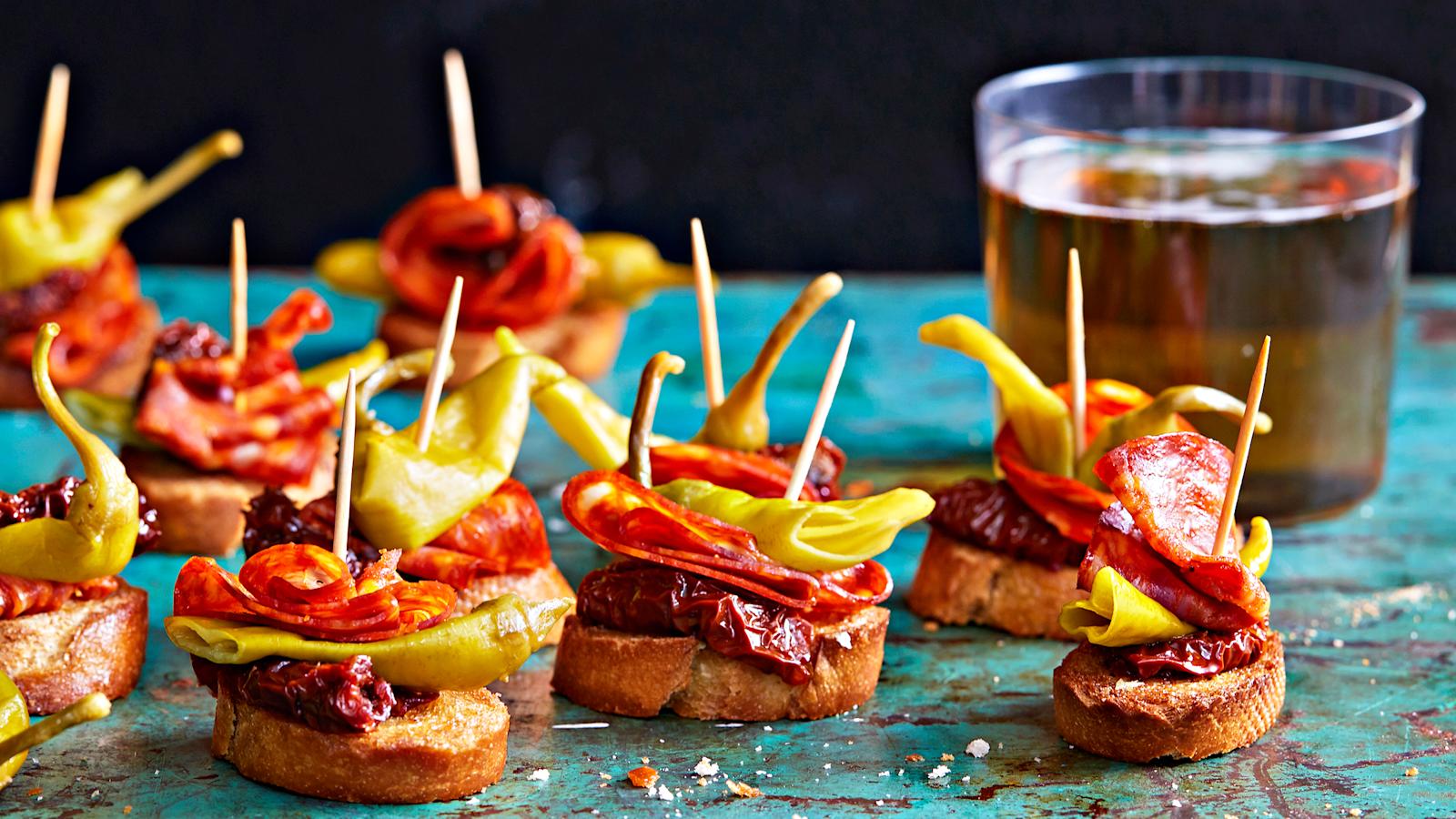 Chorizo-pepperonipintxot