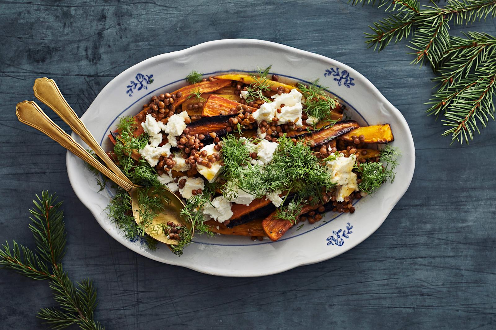 Paahdettu porkkanasalaatti