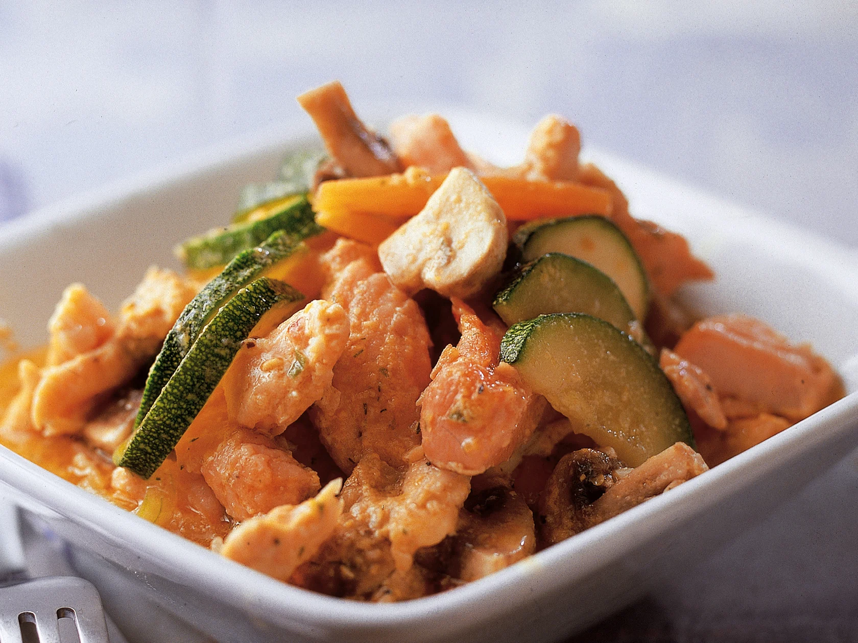 Hunajainen sieni-lohipannu