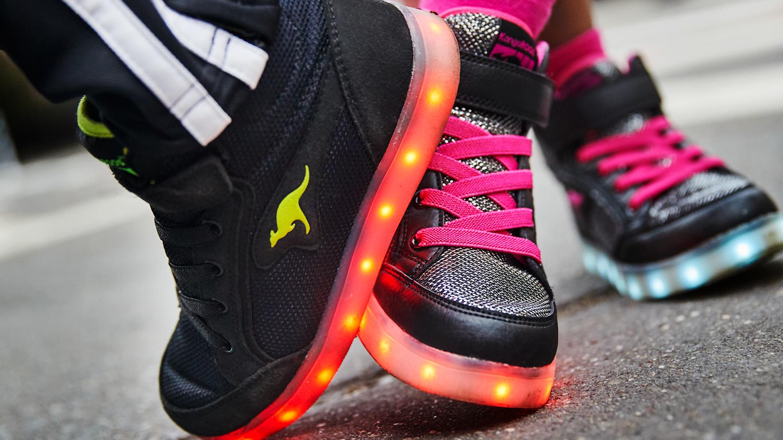 Kangaroos LED-lenkkarit, koot 28–39, 49,95 e.