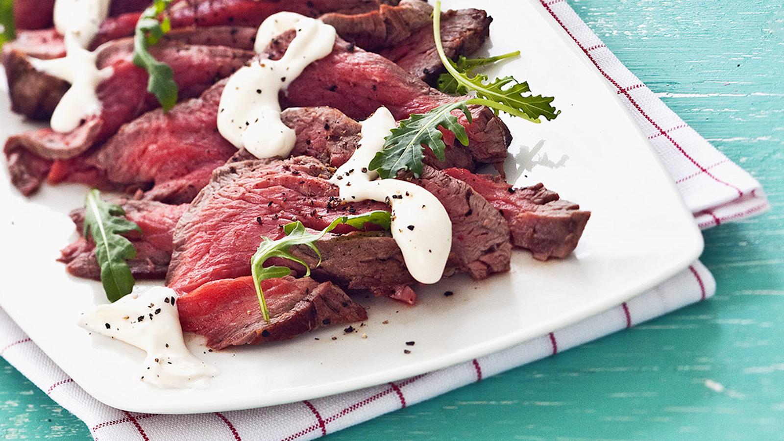 Sisäfilee ja piparjuurikreemi