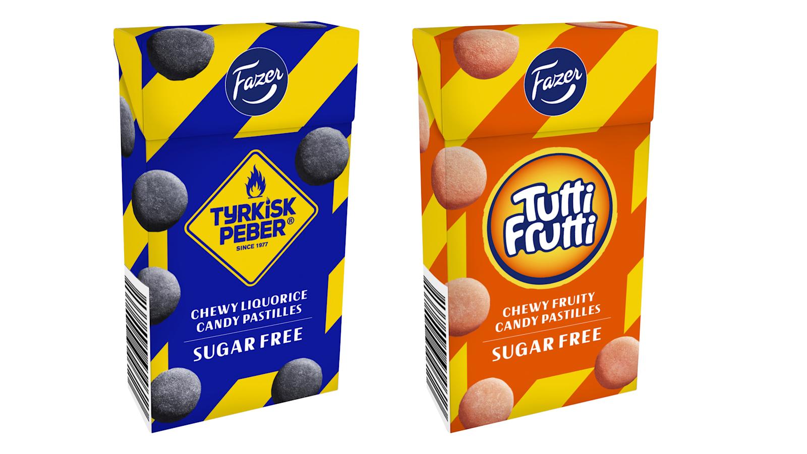 Fazer Tutti Frutti ja Tyrkisk Peber