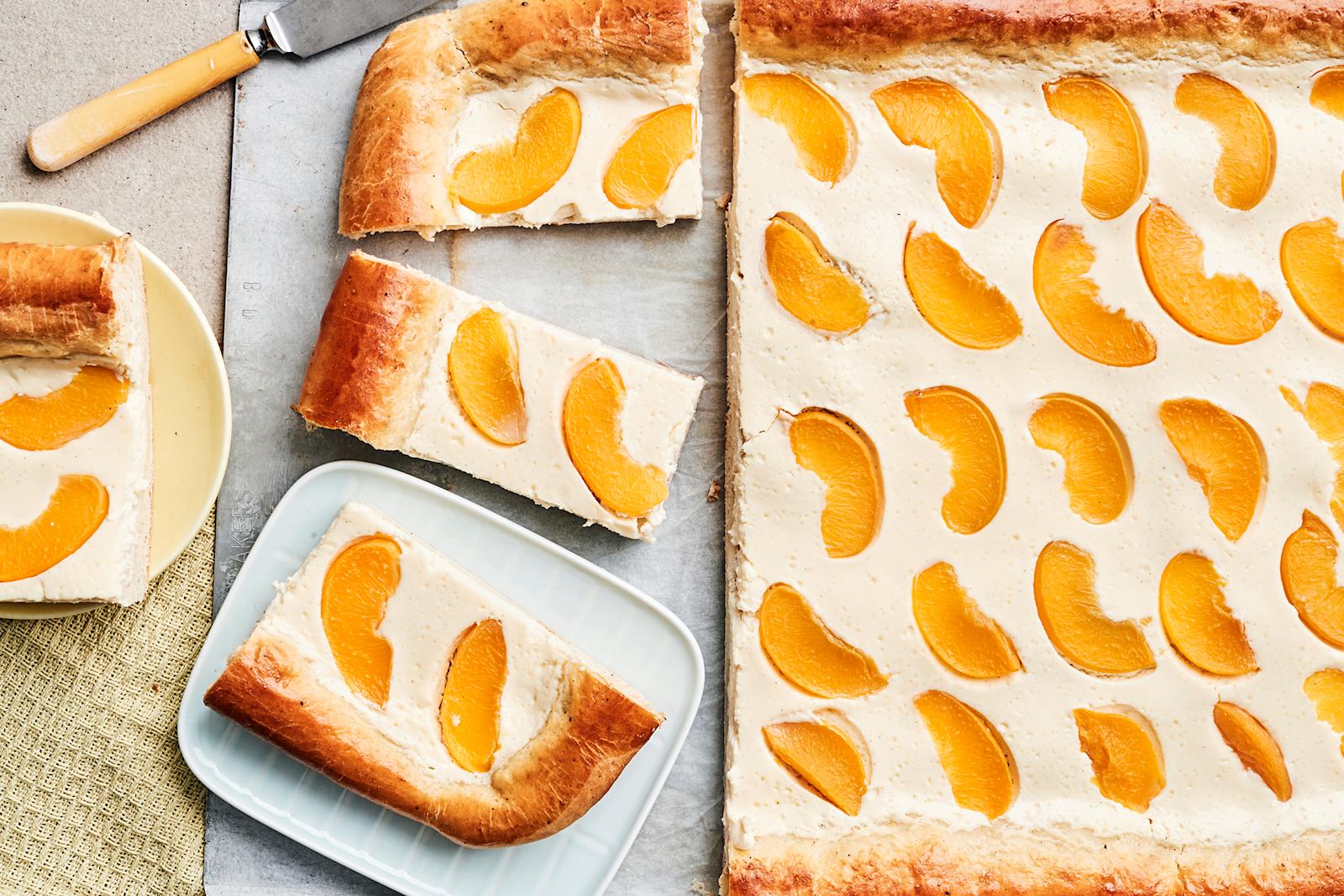 Persikka-rahkapiirakka