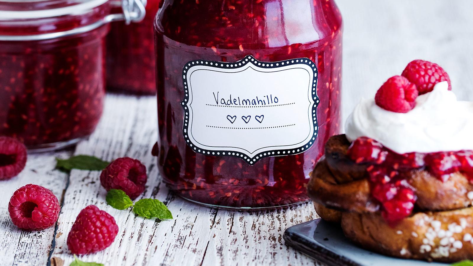 Itse tehty vadelmahillo