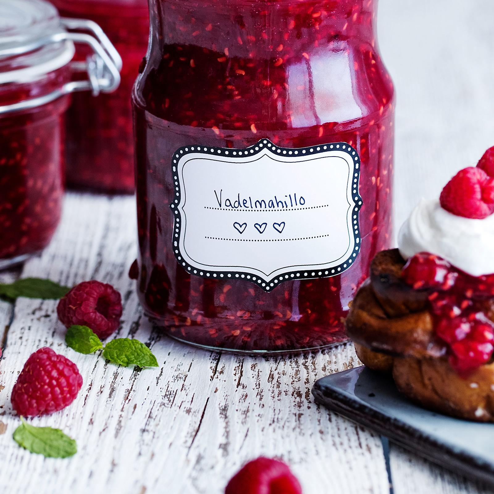 Itse tehty vadelmahillo