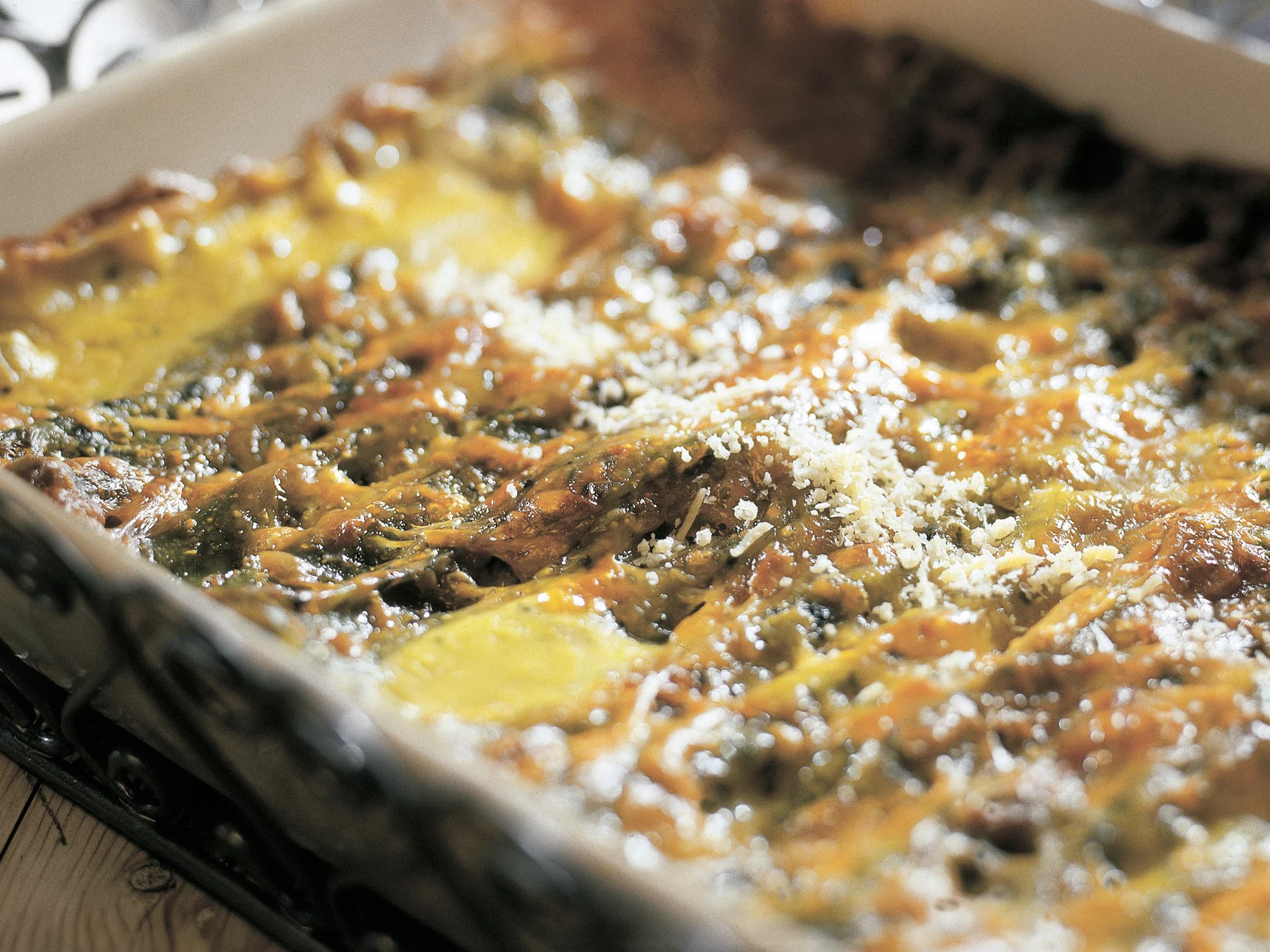 Pinaatti-broilerilasagne