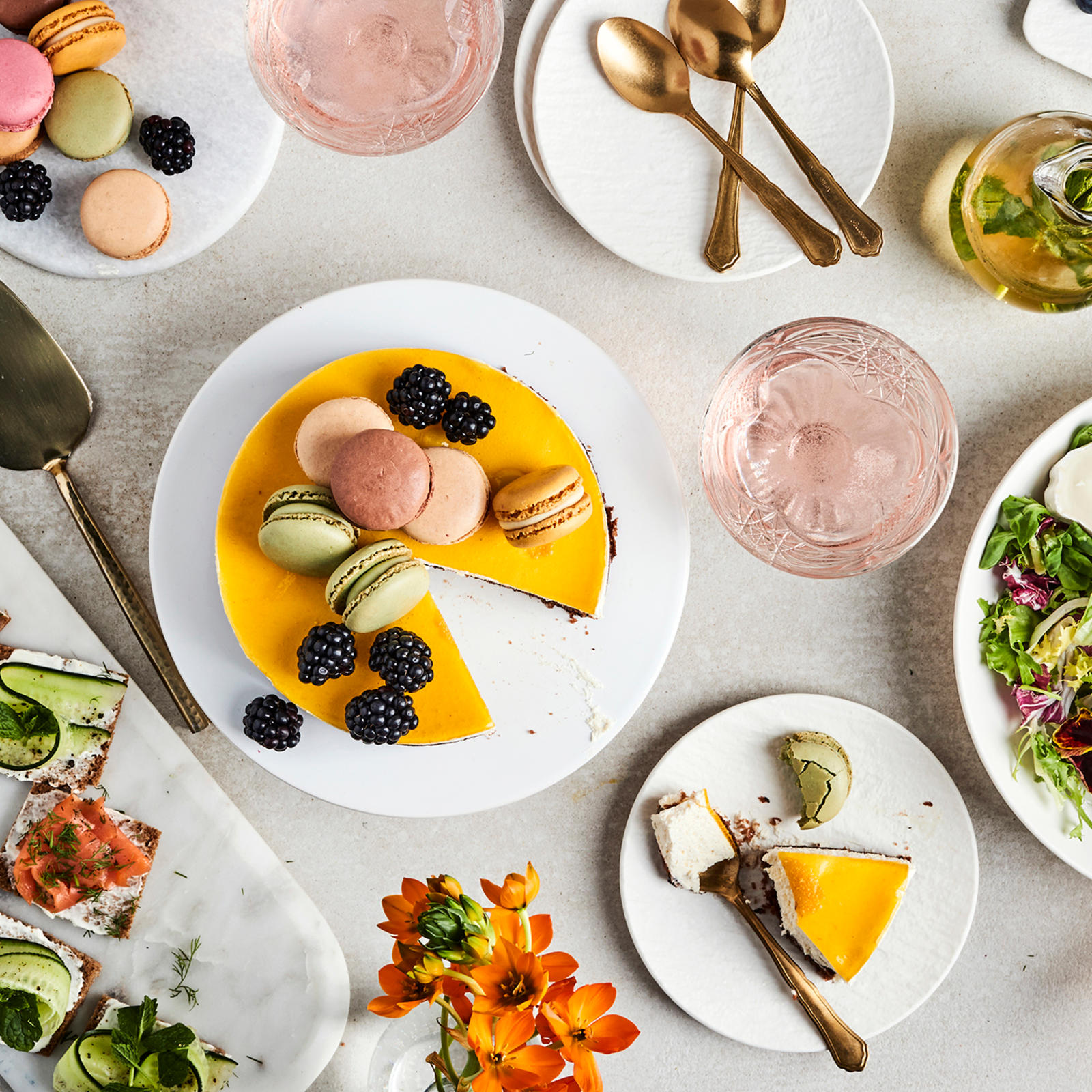 Tarjoilujen määrä juhlassa