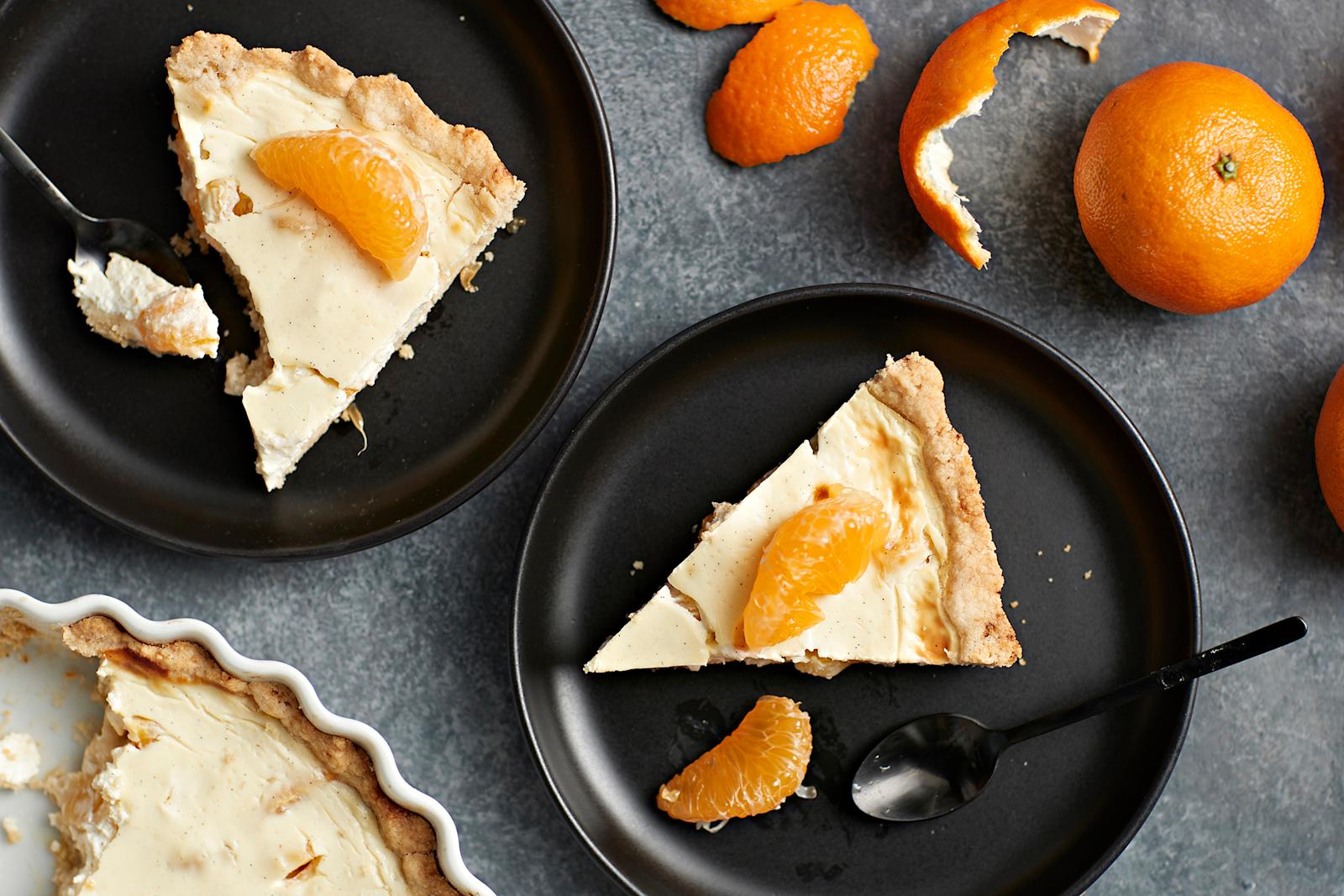 Mandariini-rahkapiirakka