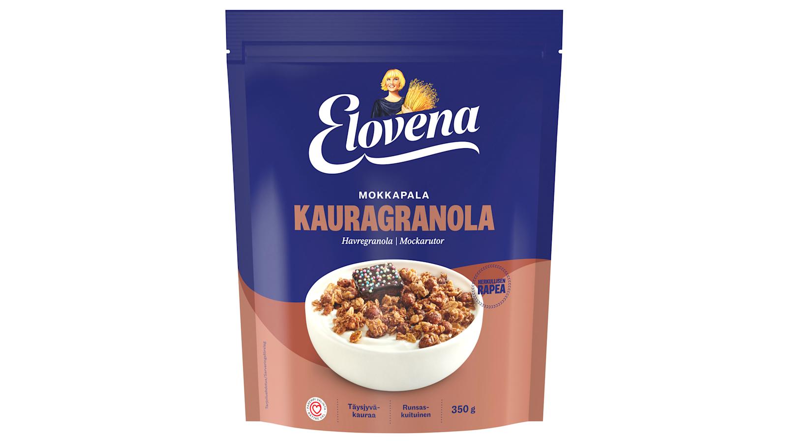Elovena mokkapalanmakuinen kauragranola