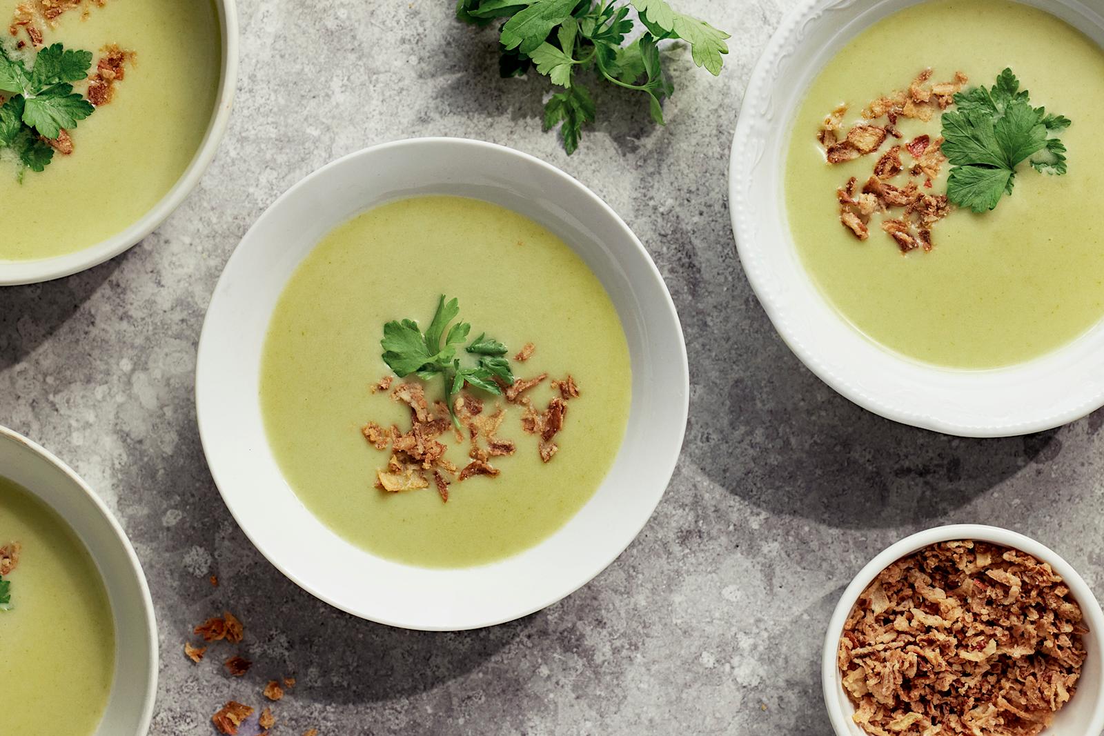 Purjo-perunasosekeitto