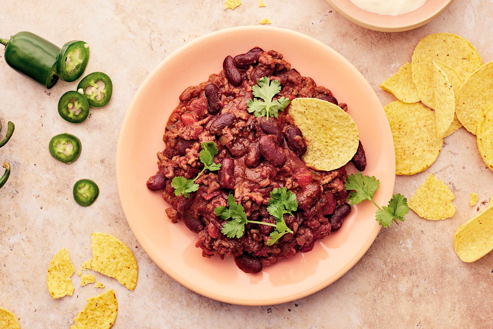 Chili con carne nachoilla