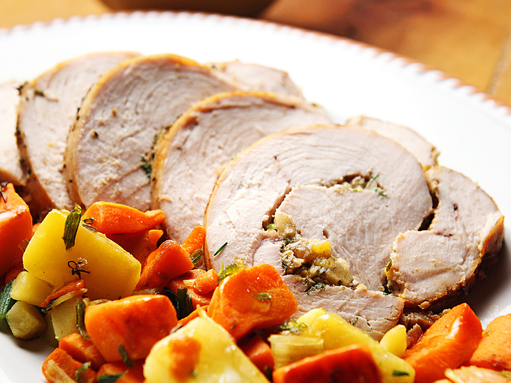 Täytetty kalkkunafilee