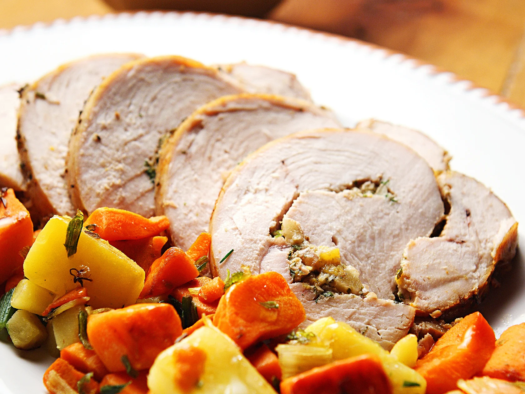 Täytetty kalkkunafilee