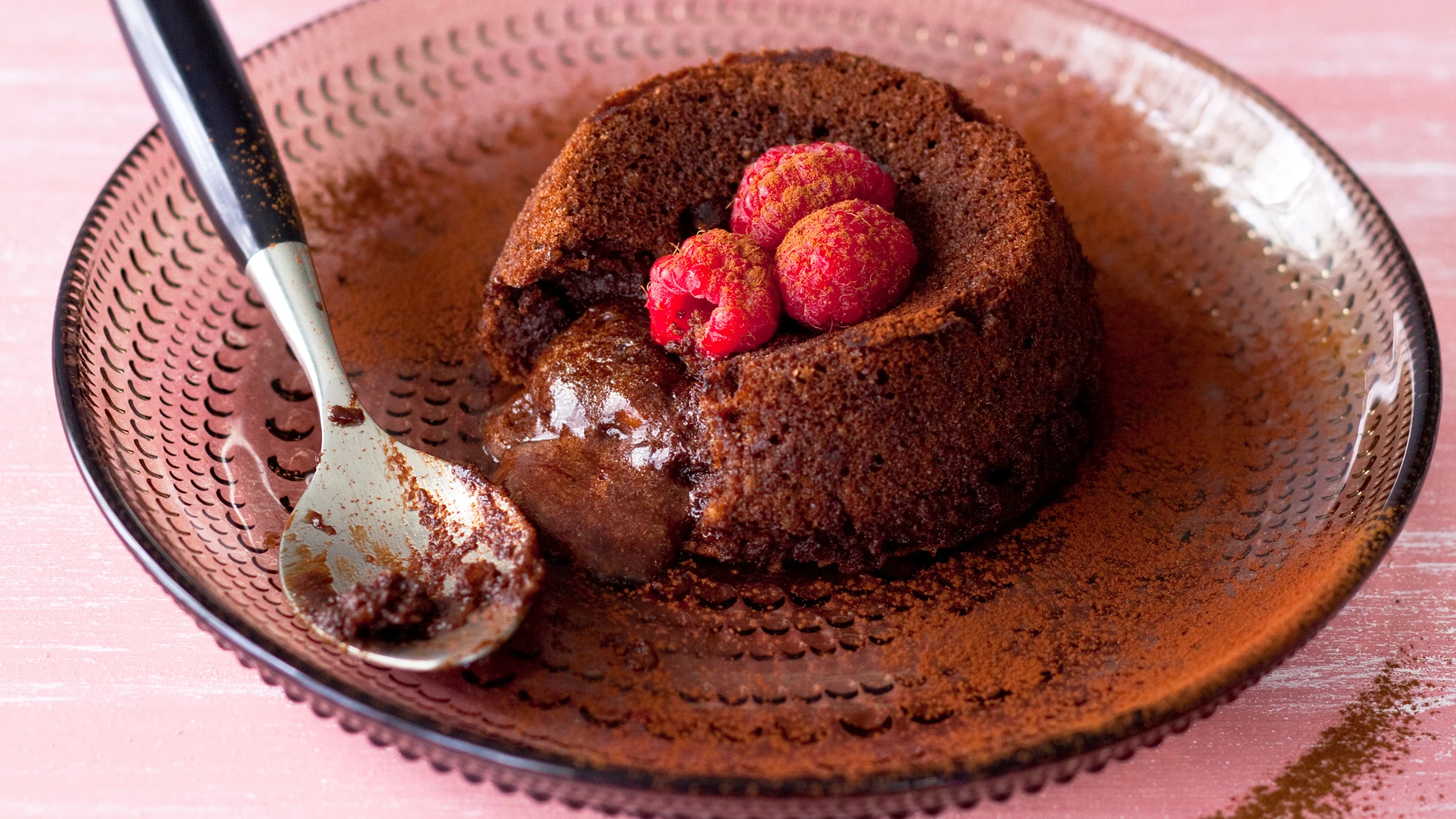 Vadelma-suklaafondant