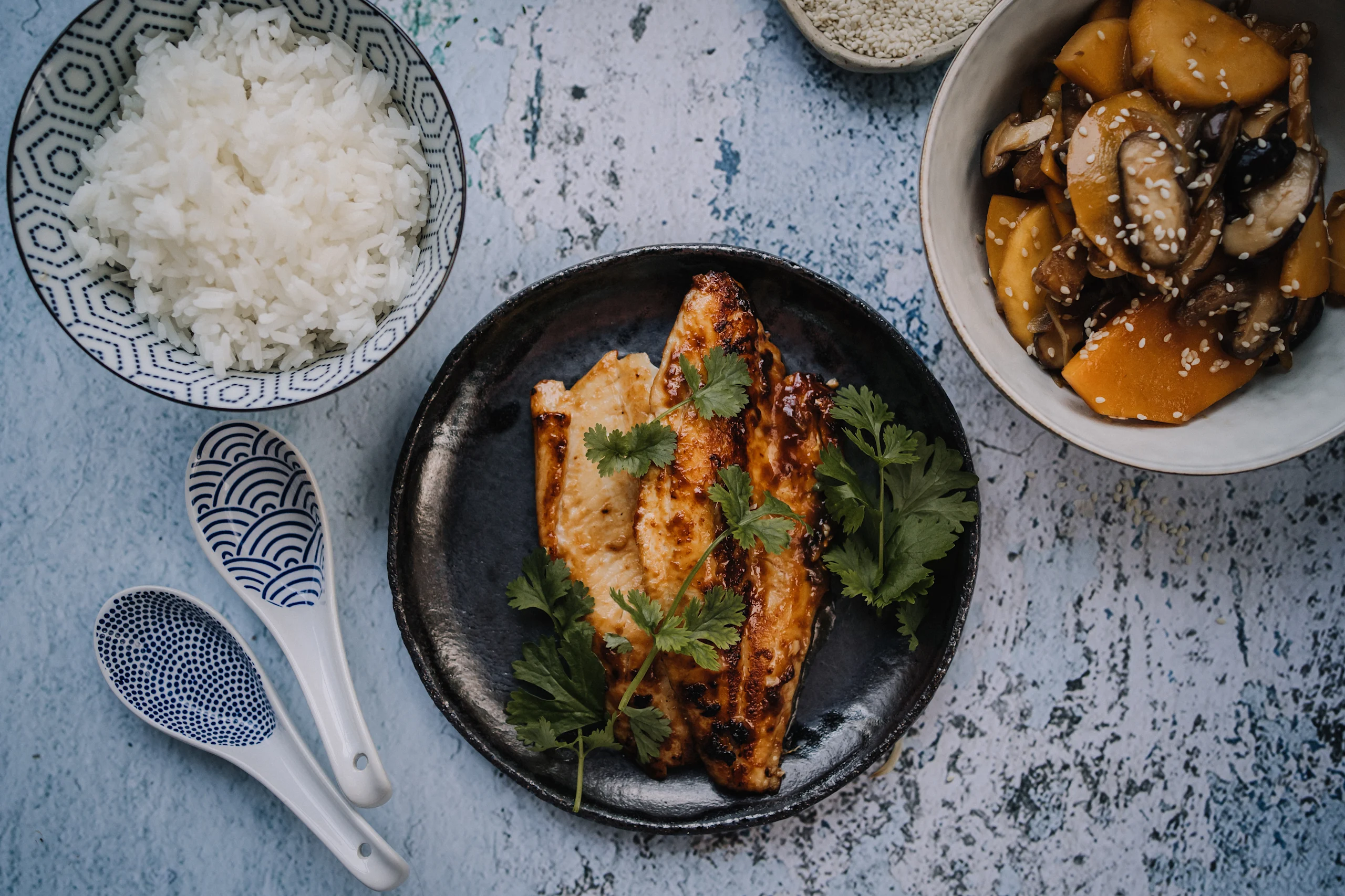 Misosiika ja talvinen kasviswok