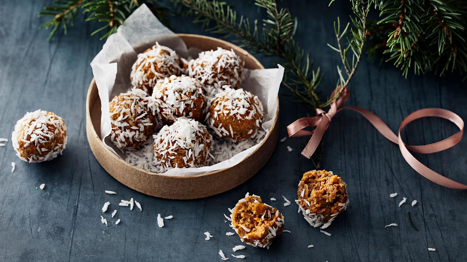 Pähkinäiset porkkanapallot