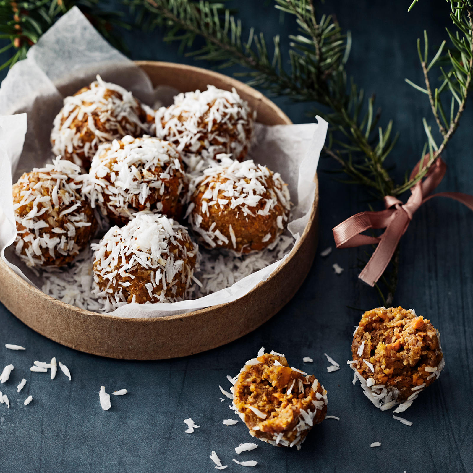 Pähkinäiset porkkanapallot