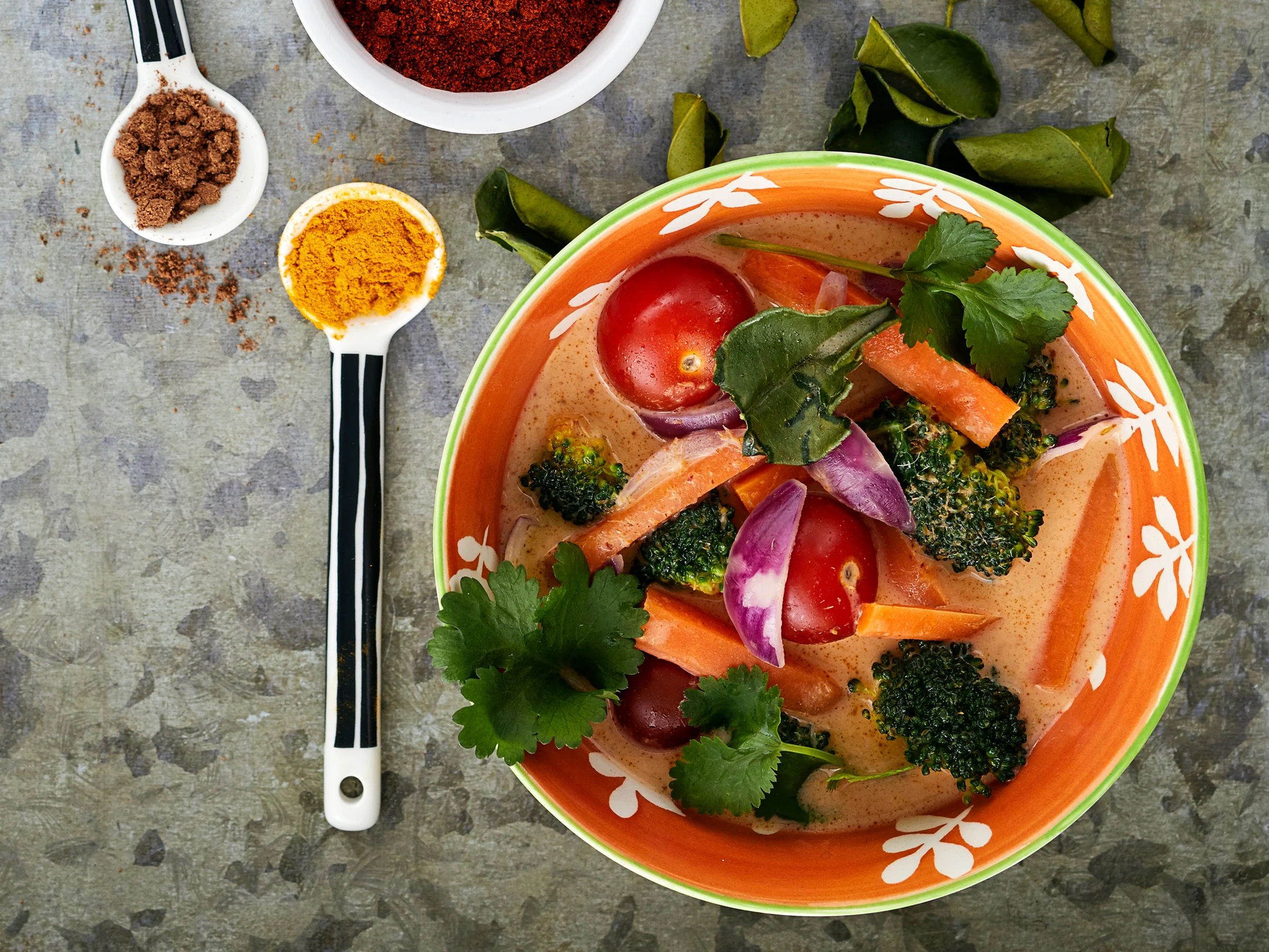 Mausteinen kasviscurry