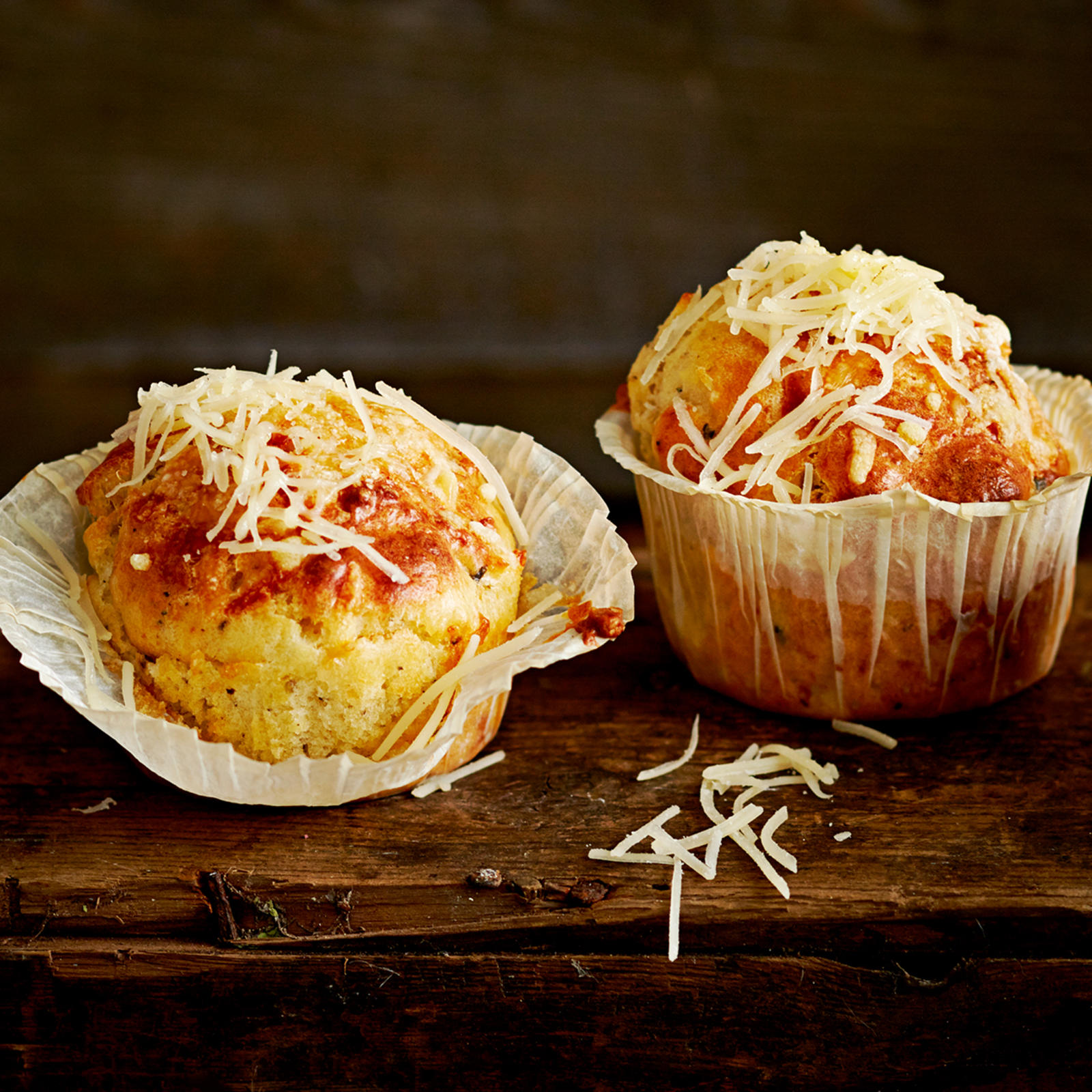 Kolmen juuston muffinit