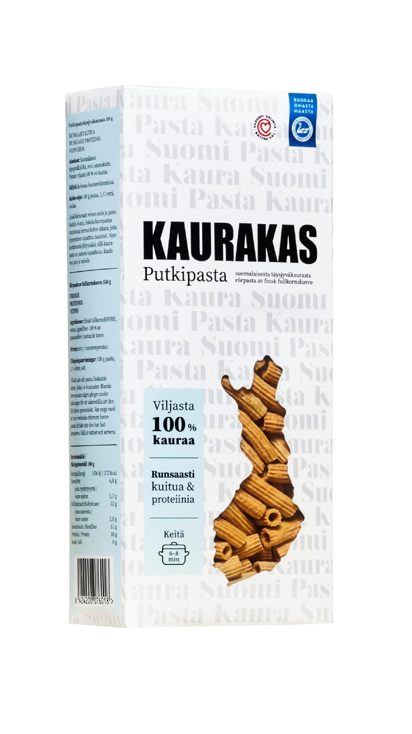 Kaurakas-putkipasta