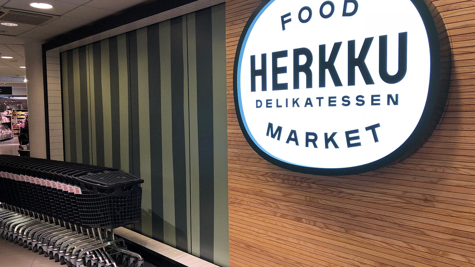 Food Market Herkun uusi logo on vilpitön ja juureva kuten peruna.