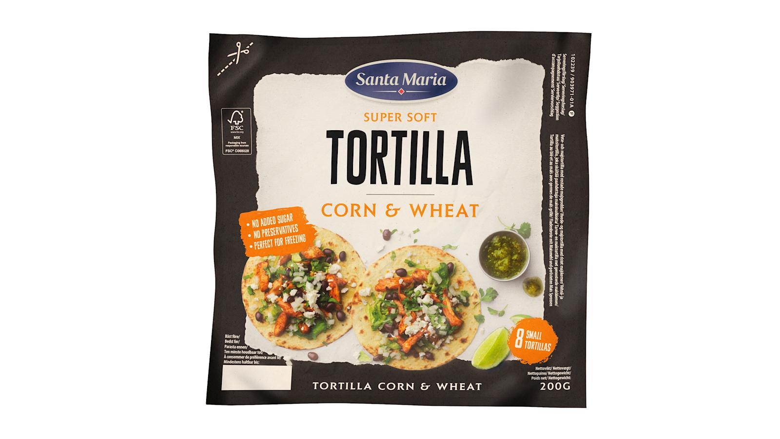 Santa Maria tortilla corn & wheat small