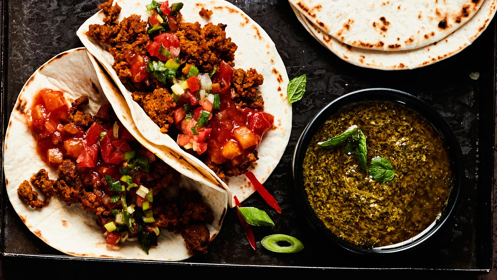 Amarillon Vegan soft taco