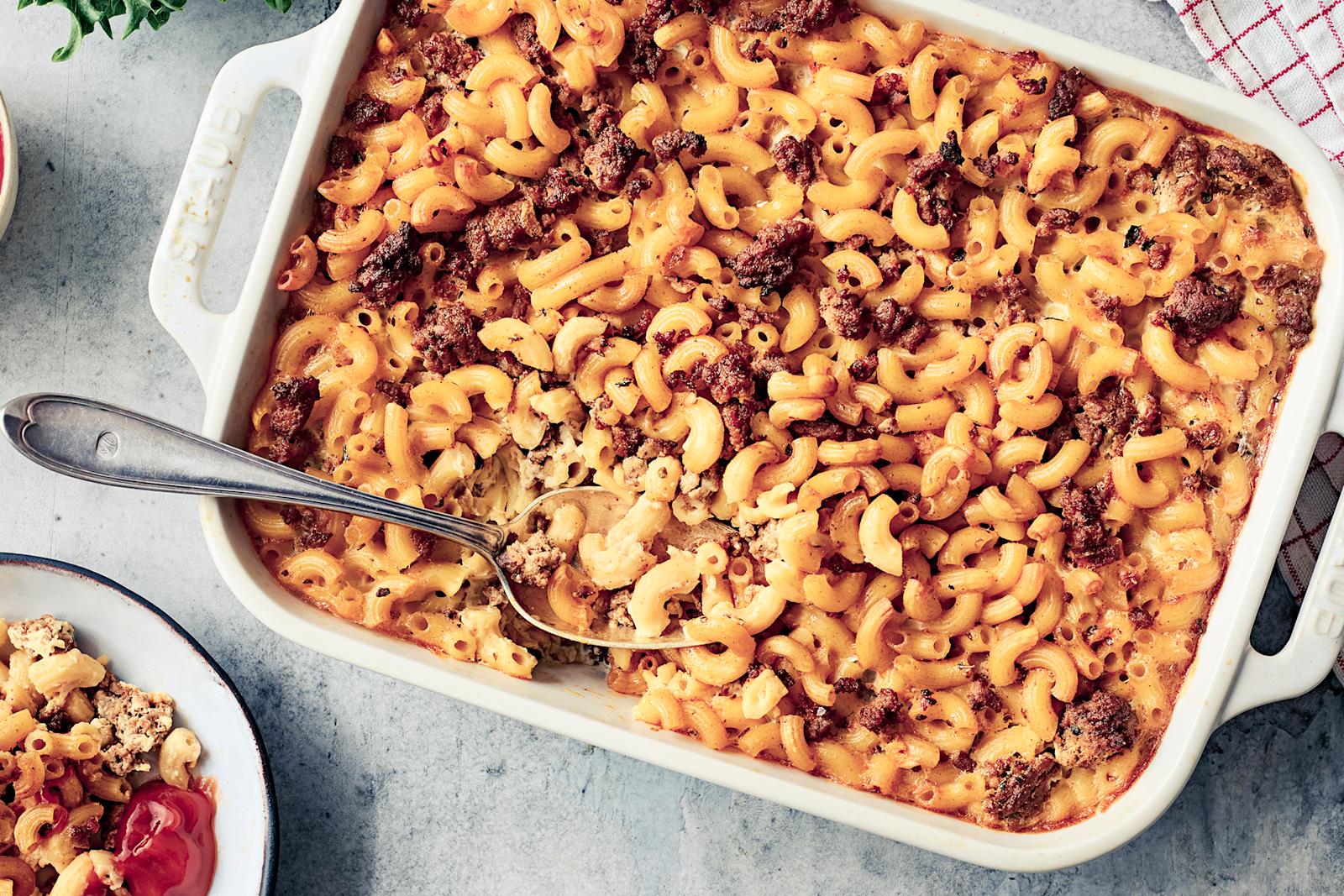 Makaronilaatikko ja kesuppia