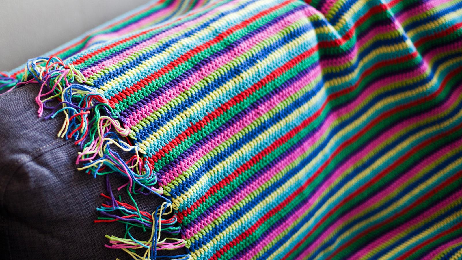 Virkattu torkkupeitto