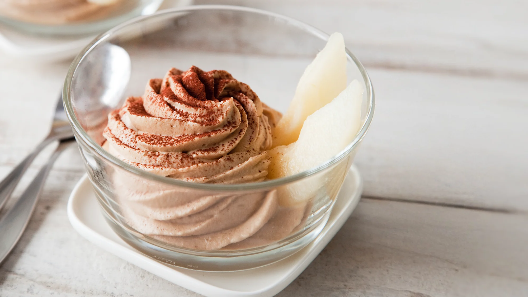 Mokka-valkosuklaamousse