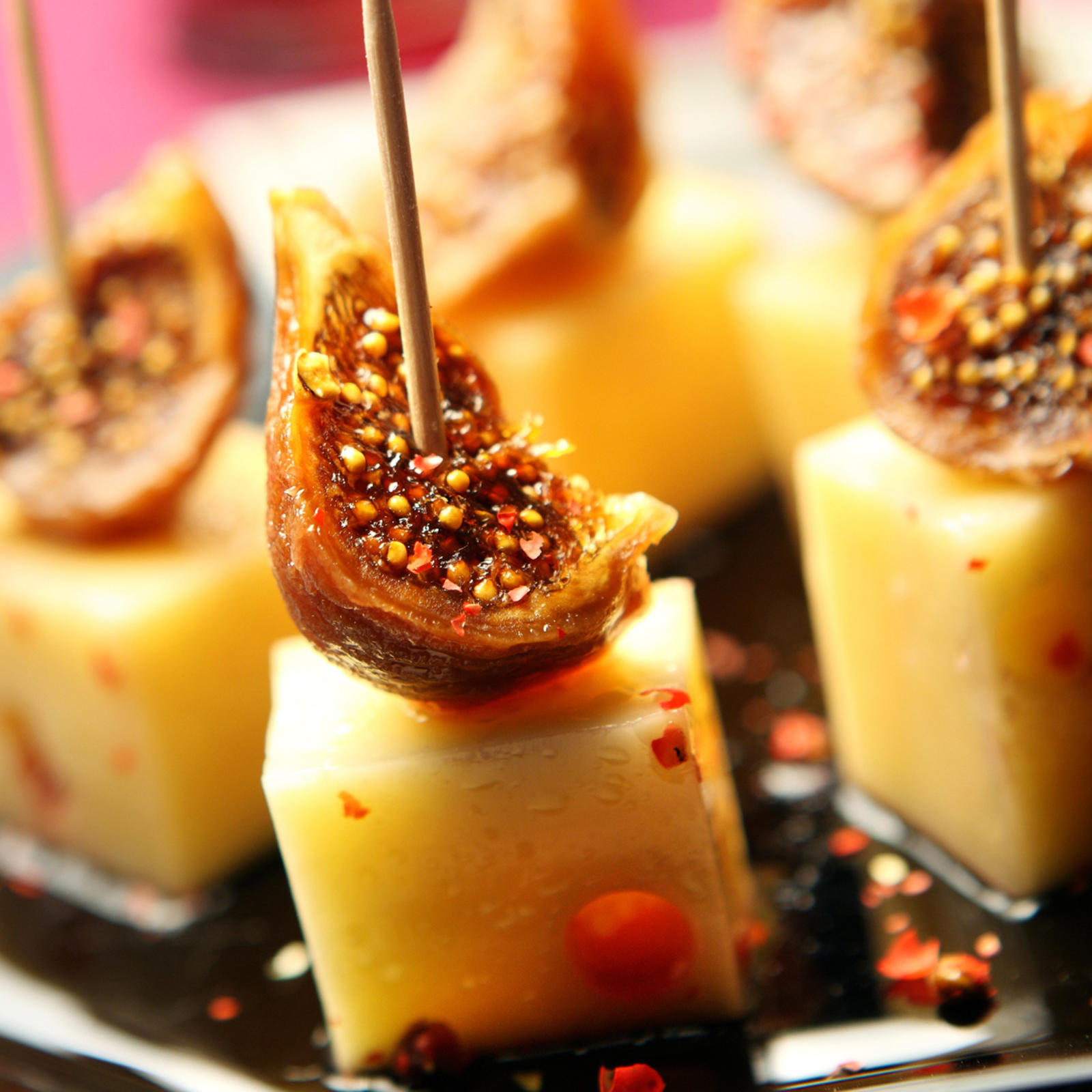 Glögimarinoidut juustopalat