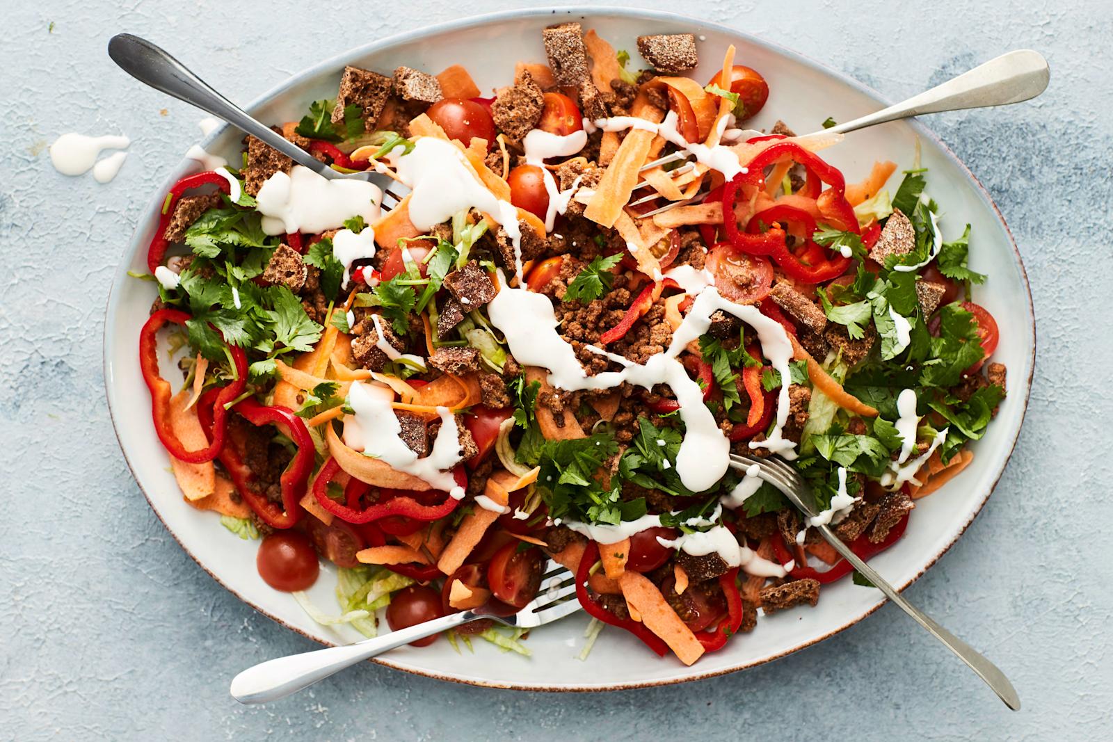 Meksikolainen tacosalaatti