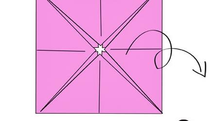 Kukkaorigami, kulmien taittaminen