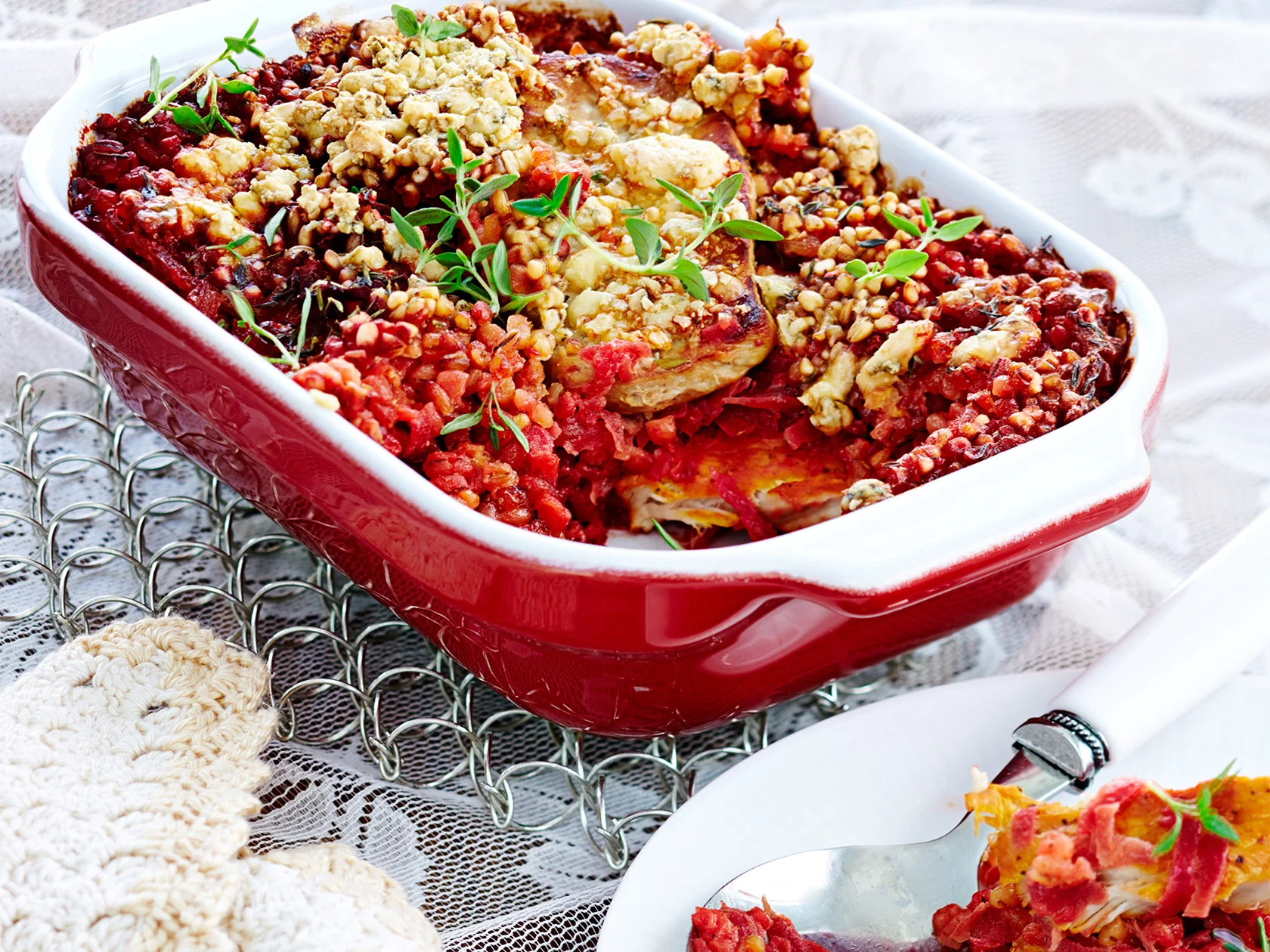 Ohrainen punajuuri-possuvuoka