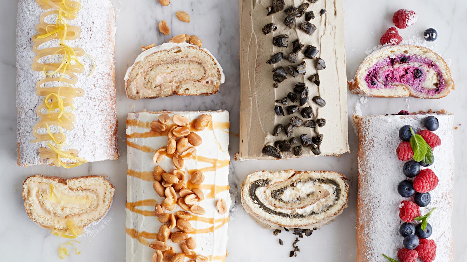 Kääretorttu neljällä eri tapaa