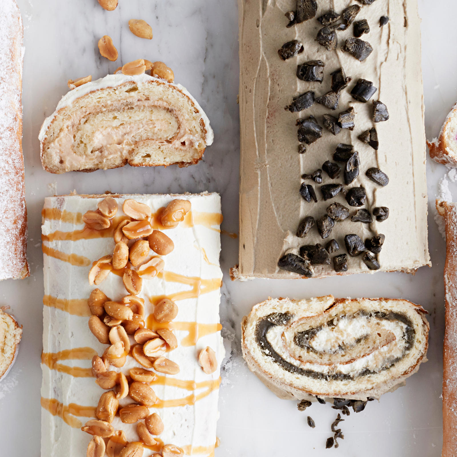 Kääretorttu neljällä eri tapaa