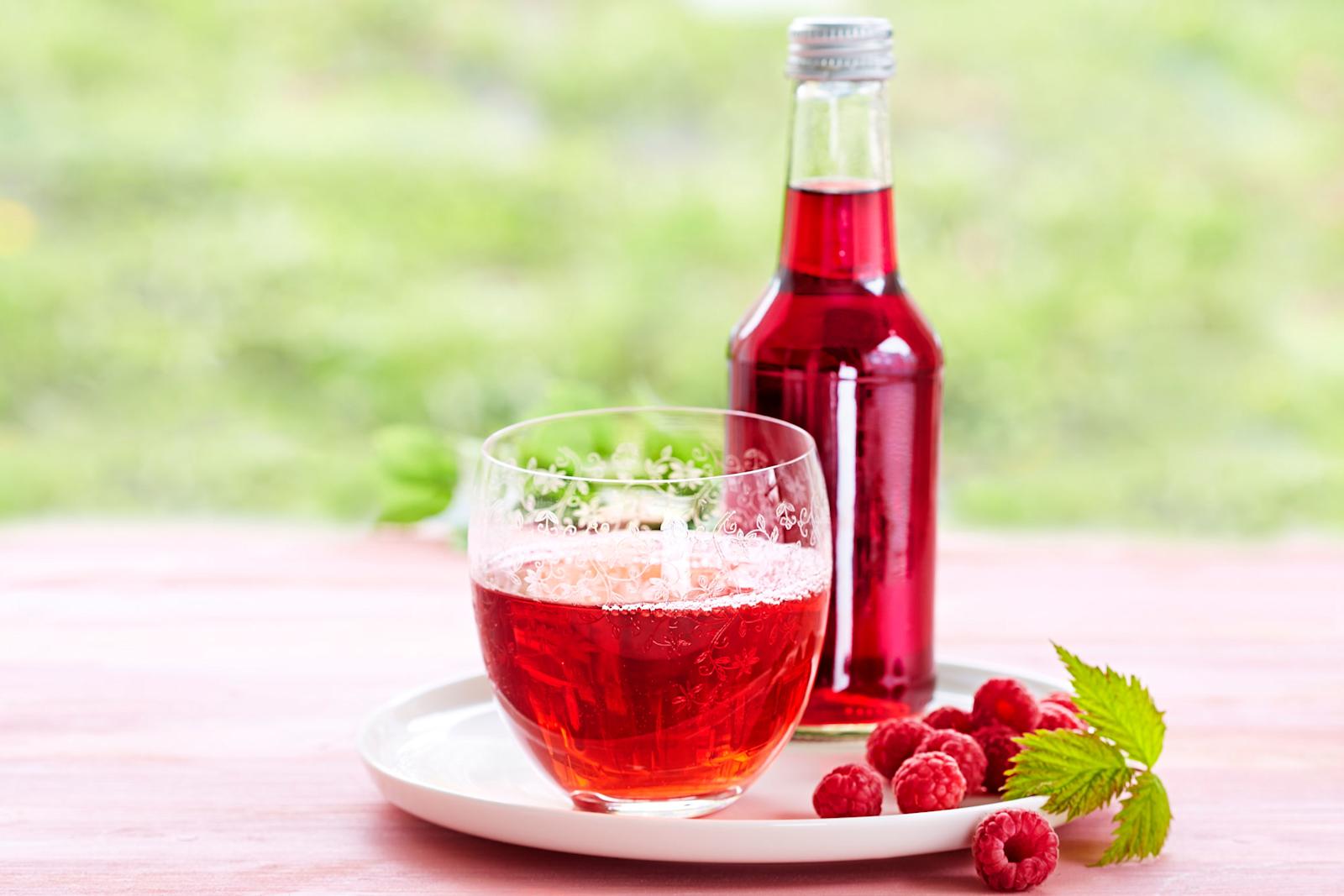 Vaniljainen vadelmamehu