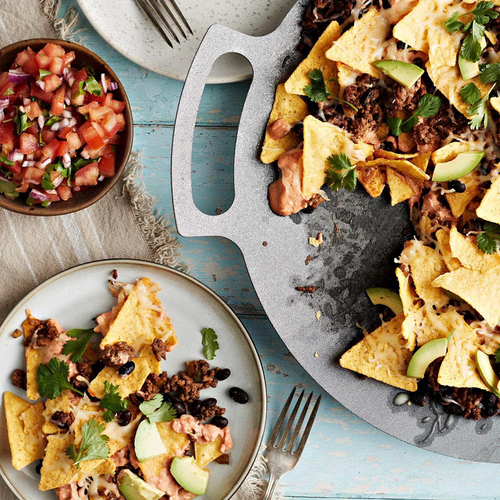 Nachopelti muurikalla