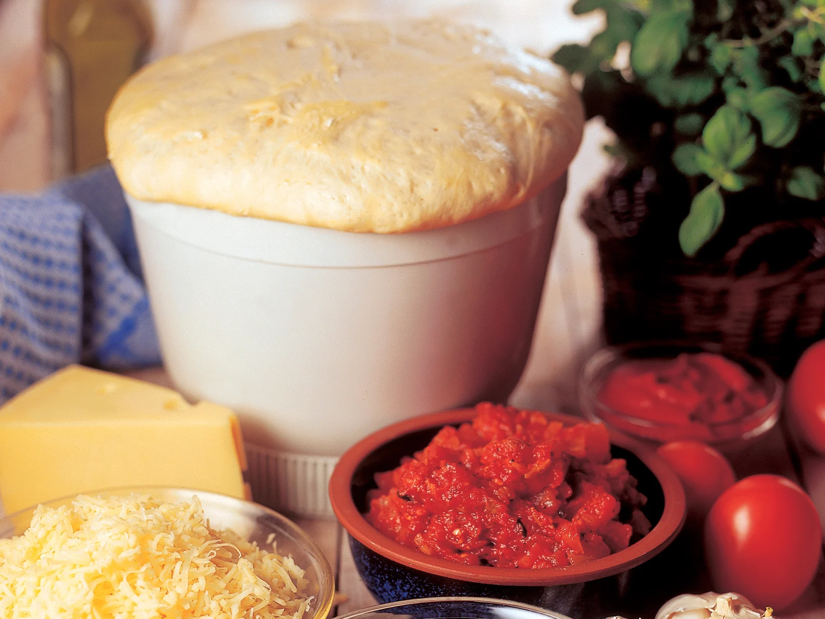 Yrtti-tomaattikastike pizzalle