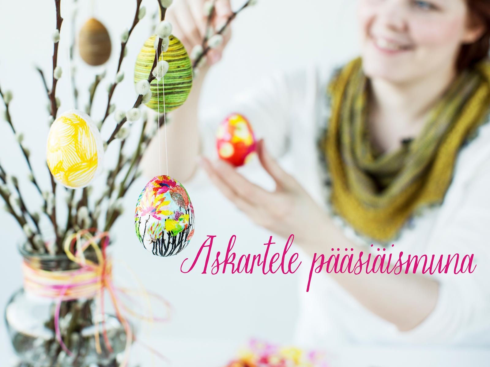Pääsiäismuna kahdella tavalla
