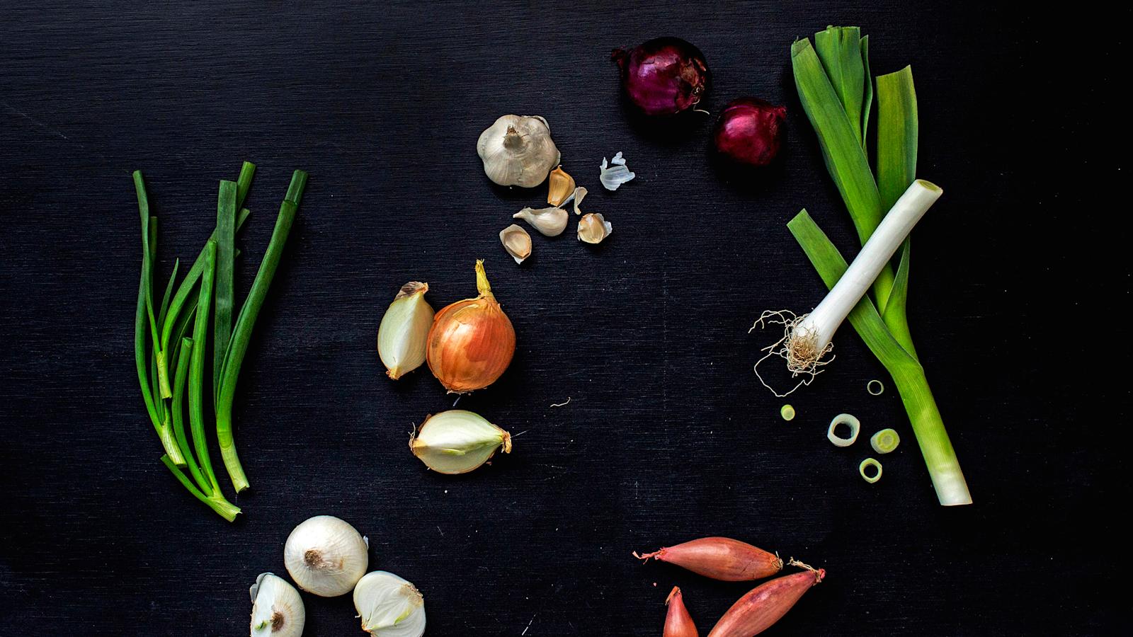 Erilaiset sipulit vertailussa