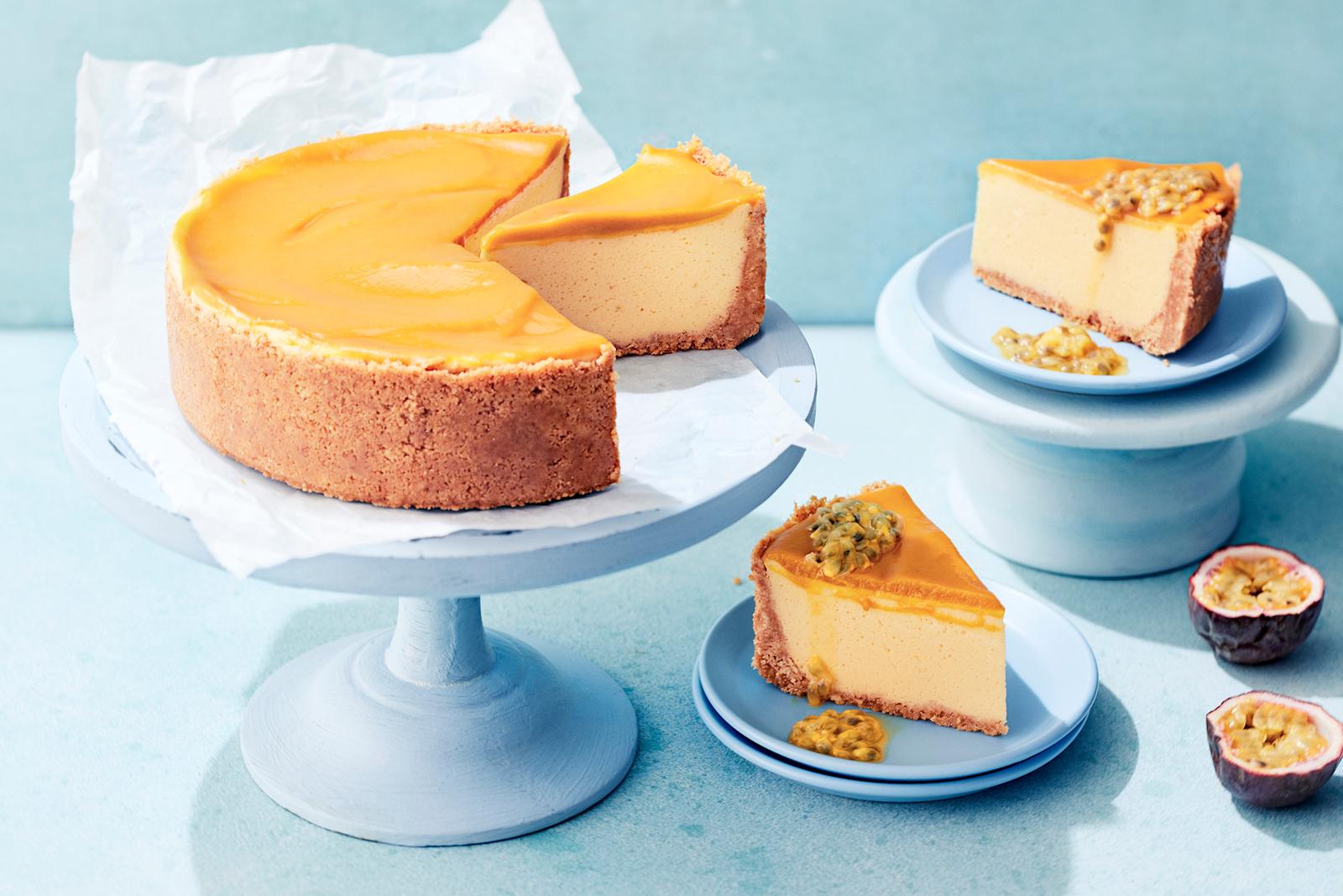 Vegaaninen mangojuustokakku