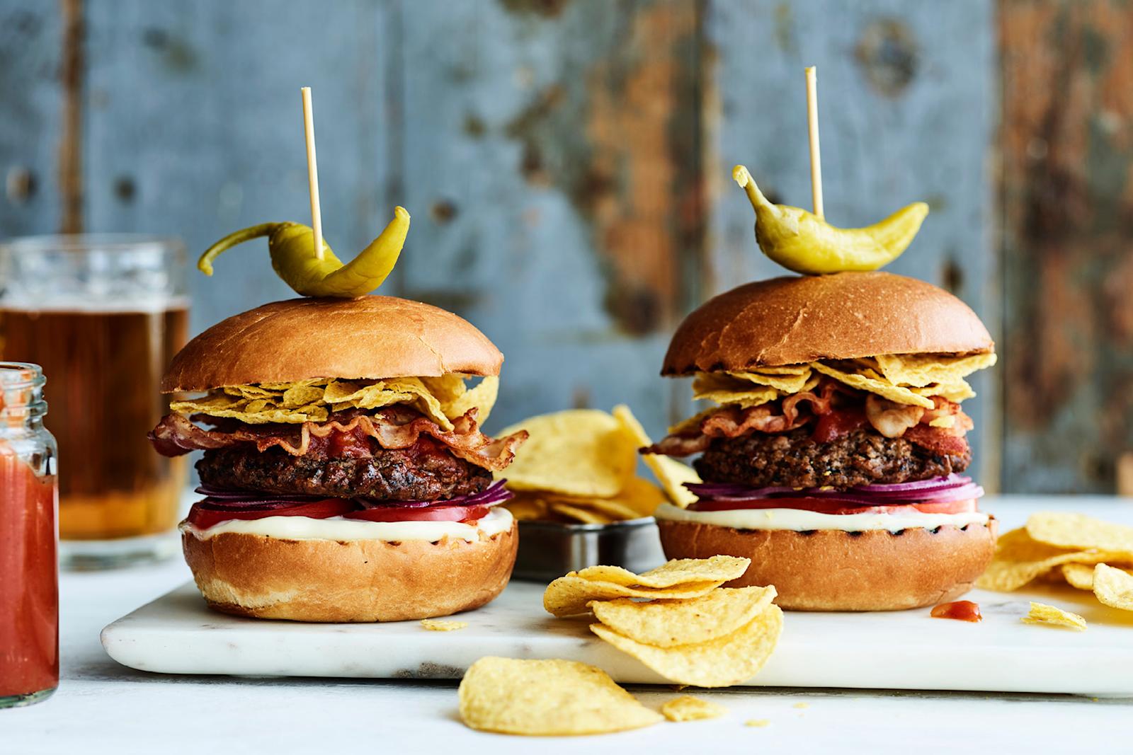 Texmex-papu-pekoniburgeri