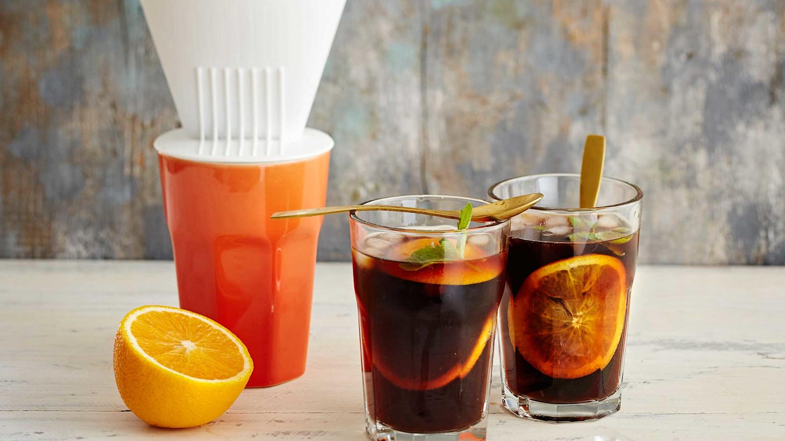 Appelsiinikahvi kylmäuutetusta kahvista