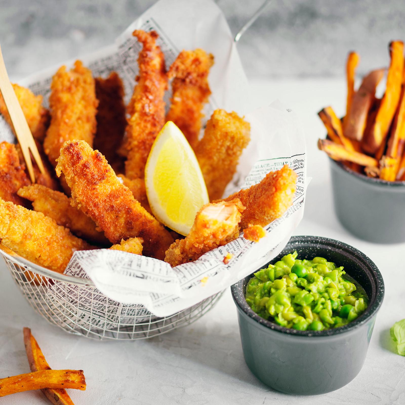 Rapeat lohipuikot ja bataattiranskalaiset