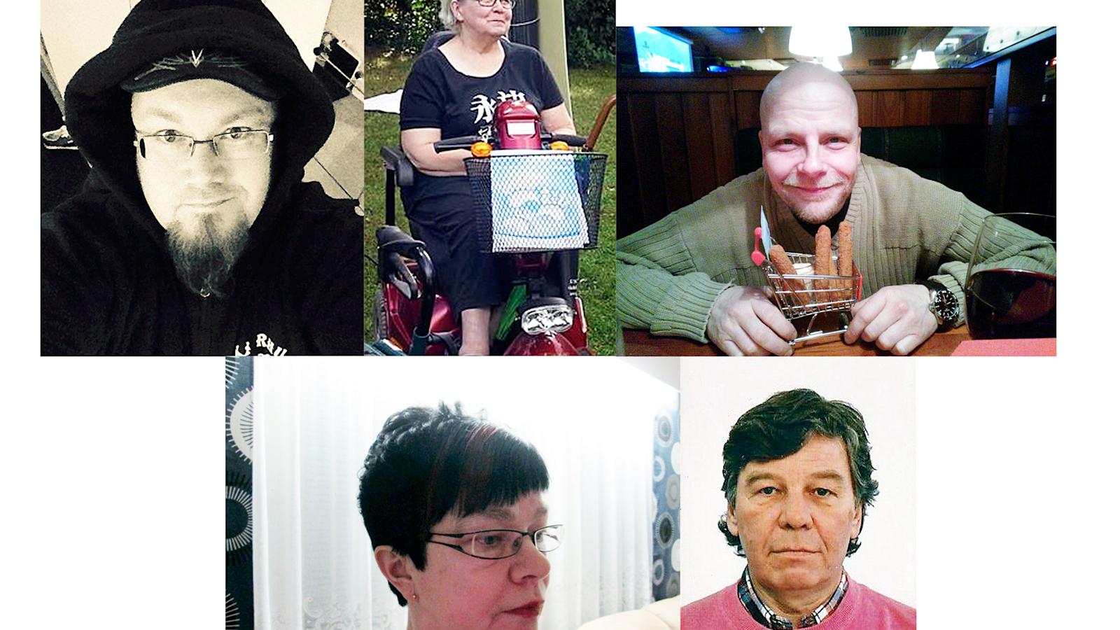 Jani Vettenranta, Ritva Jokela, Marko Kanerva, Hilkka Röning ja Ari Forsberg.