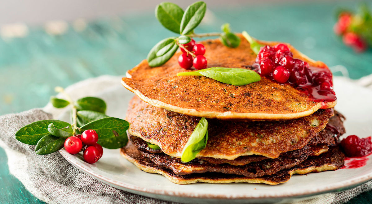 Pinaattiletut härkäpapujauhoista