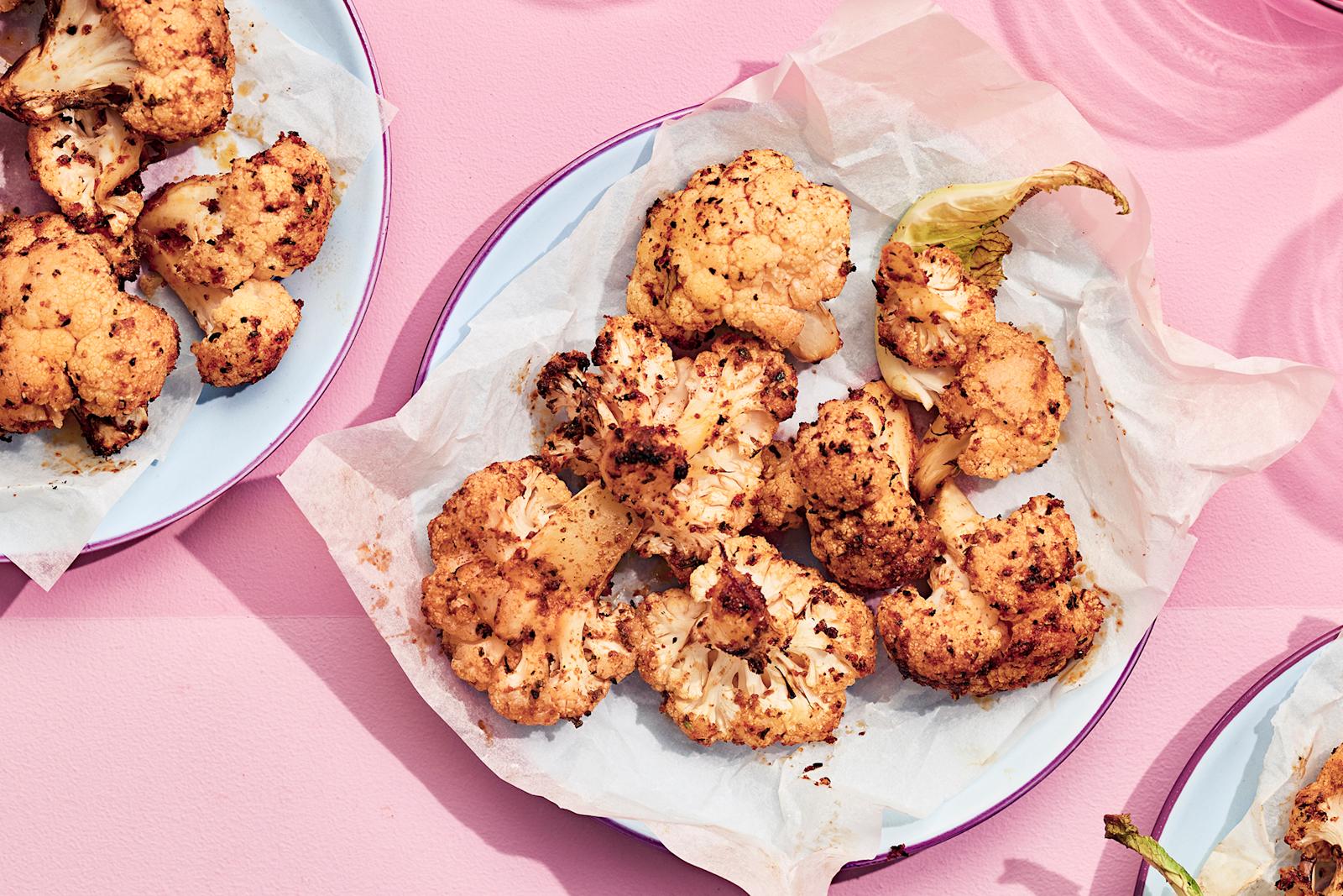 Rapeat kukkakaalit airfryerissa