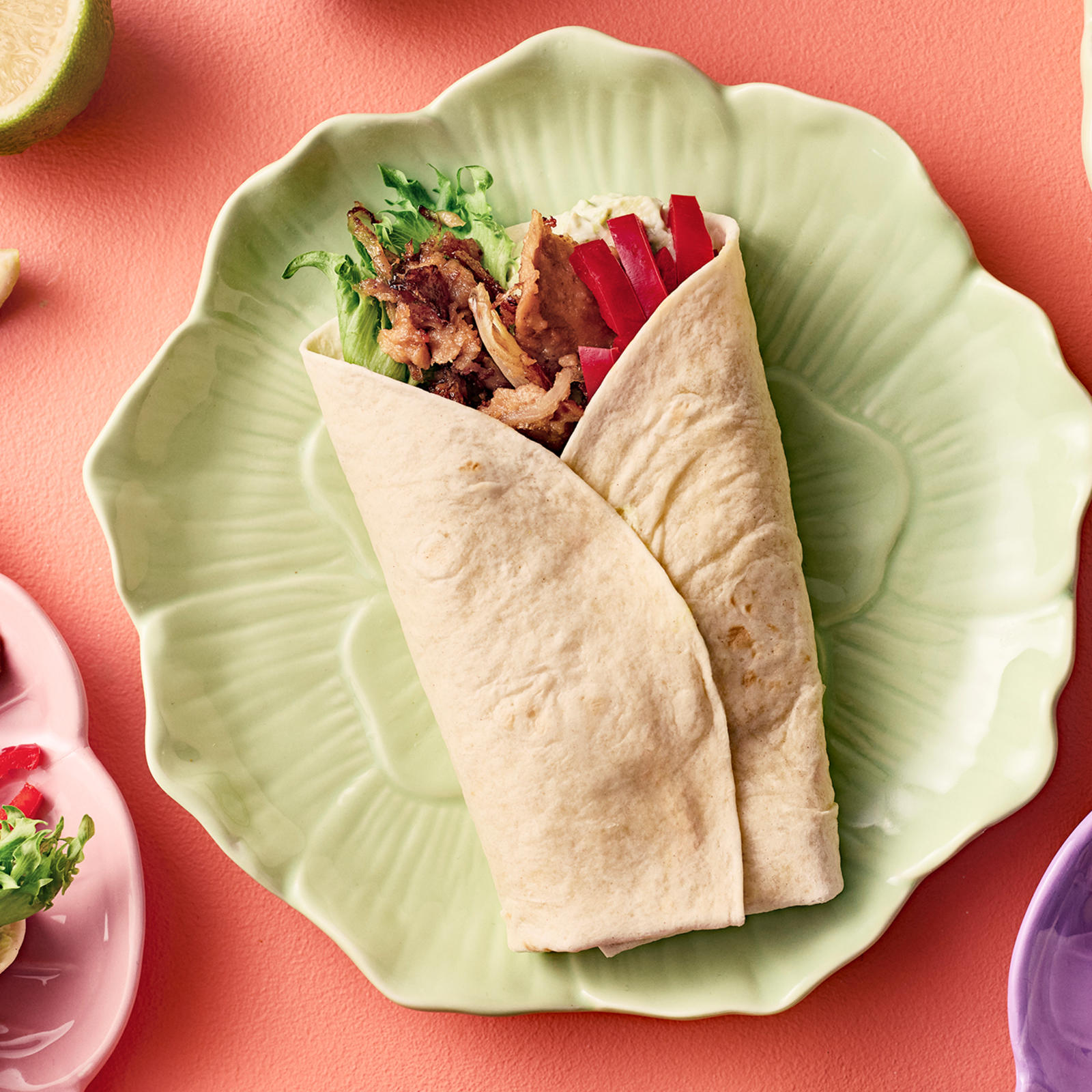 Tortillat härkissuikaletäytteellä