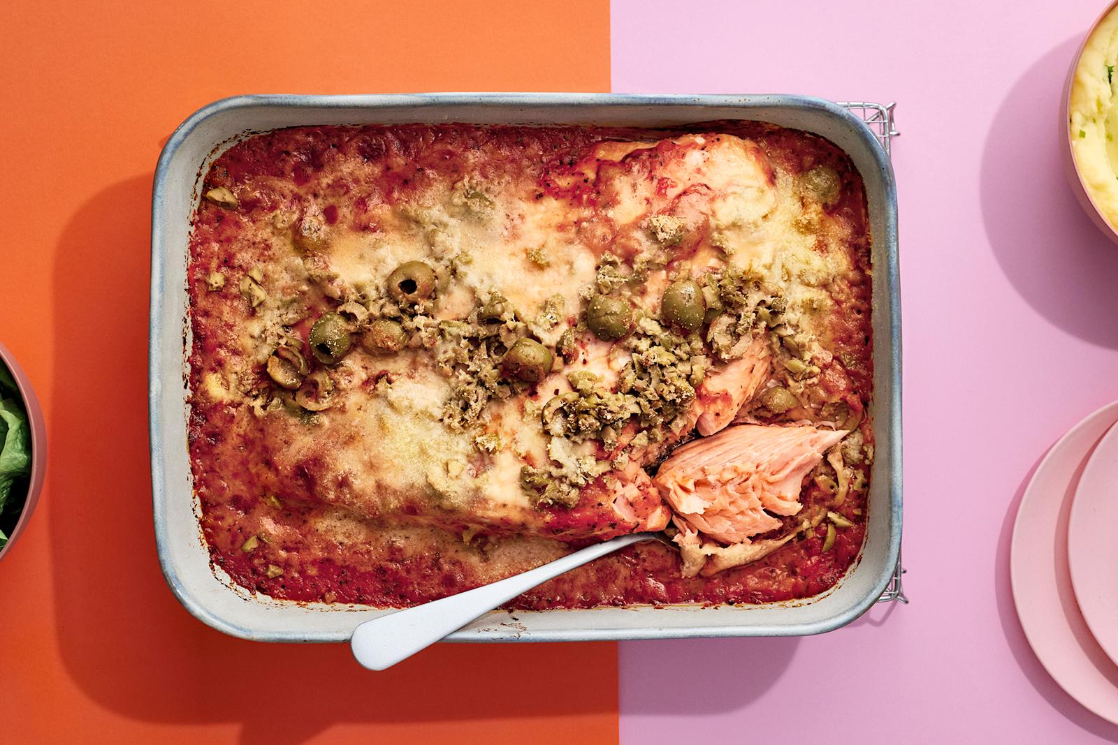 Helppo italialainen uunilohi